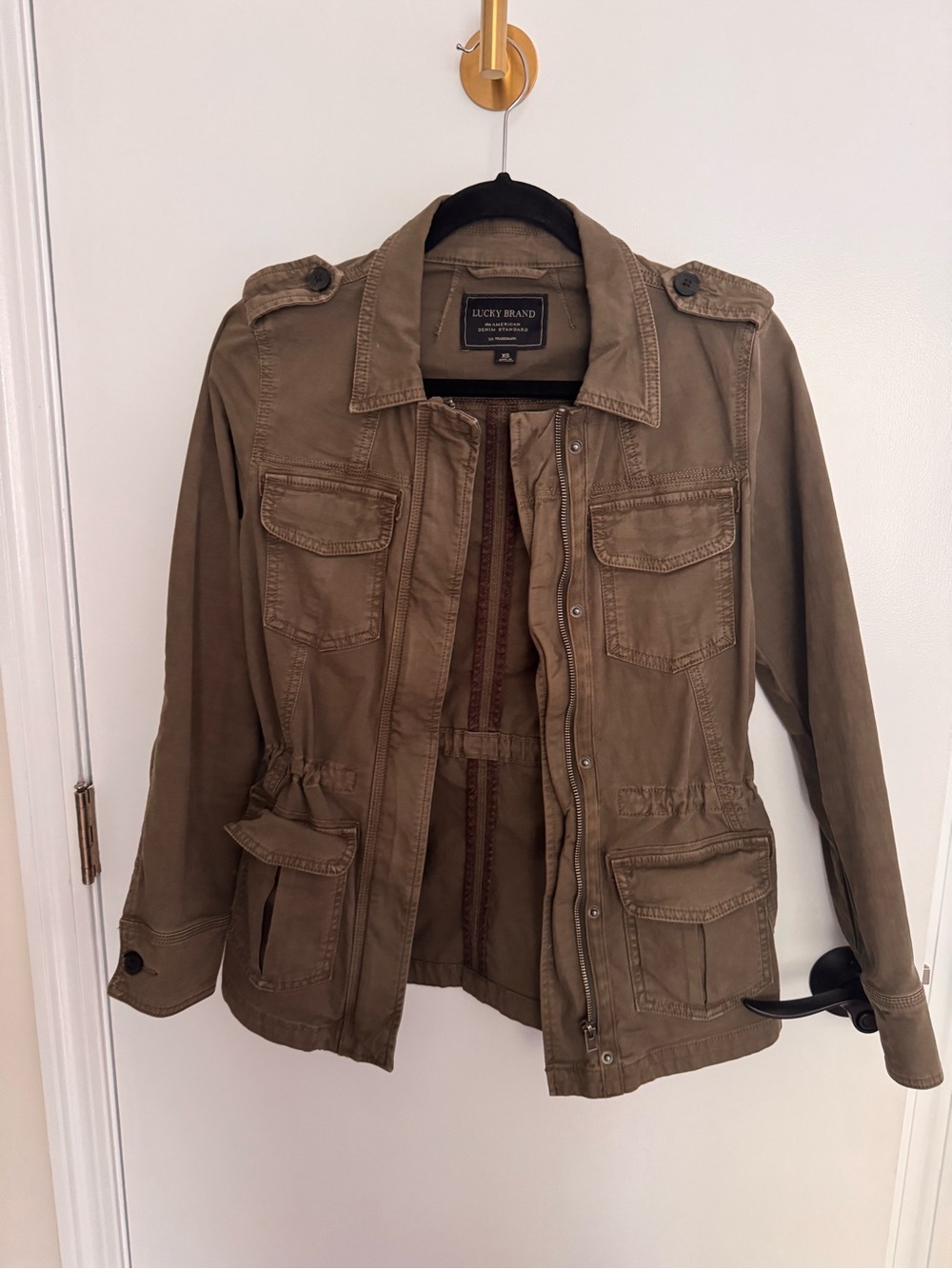 Lucky Brand Olive Green Military Jacket
